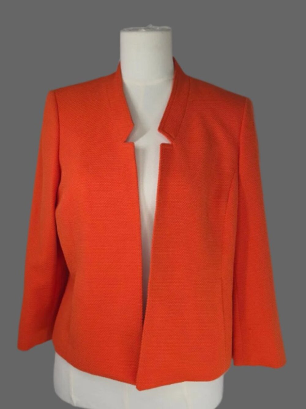 Kasper, Orange Blazer, Petite Blazer, Size 8P, Women's Workwear, Business Casual